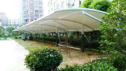 膜结构充电桩雨棚