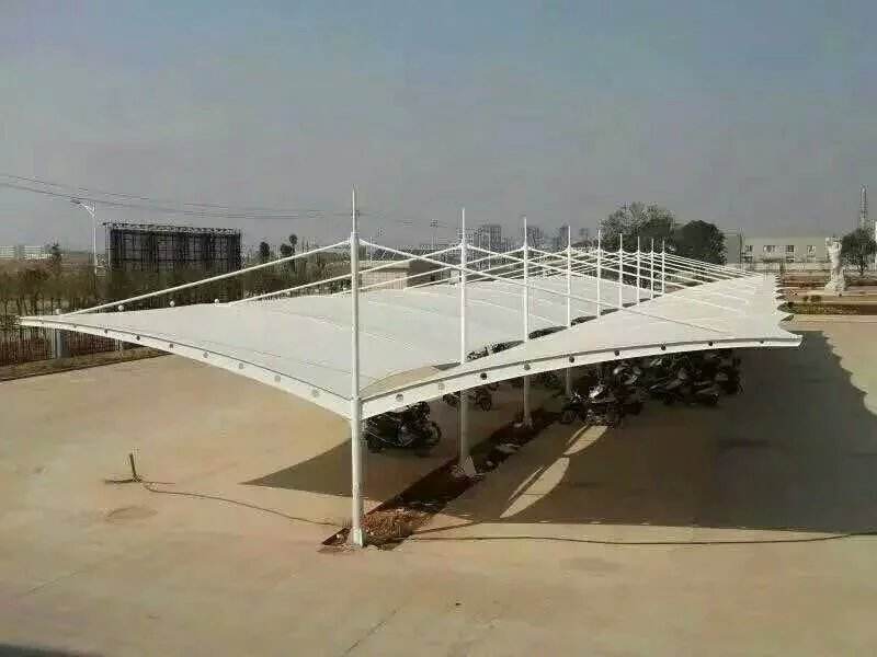 双挑型膜结构车棚厂家