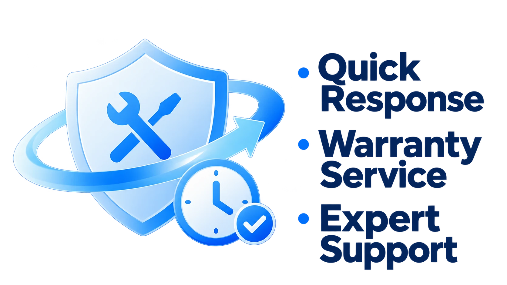 Responsive support, warranty services and technical advice