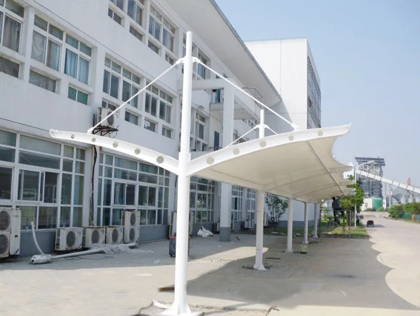 Membrane parking shelters for campuses — reference image