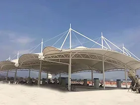 膜结构大棚加油站