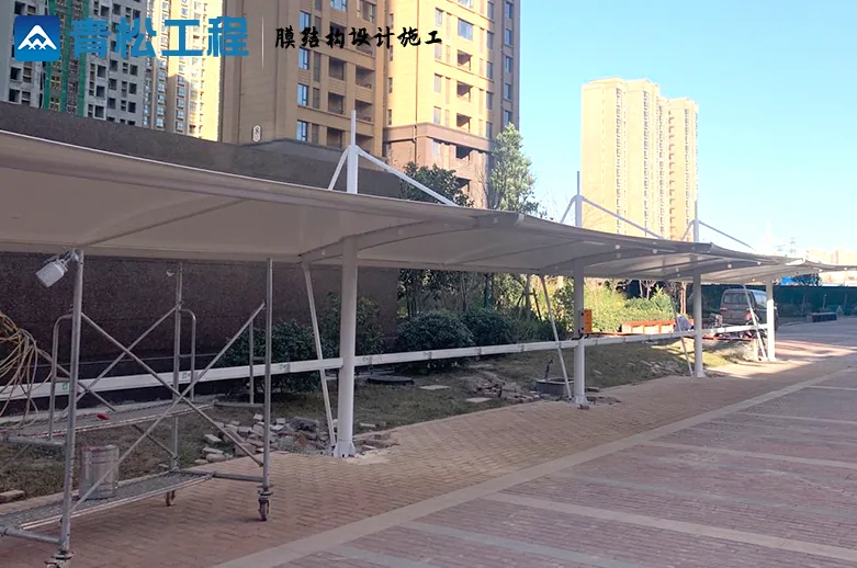 Membrane shelters for bicycle parking — reference image 2
