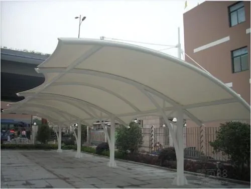 Membrane rain shelters for passageways — reference image