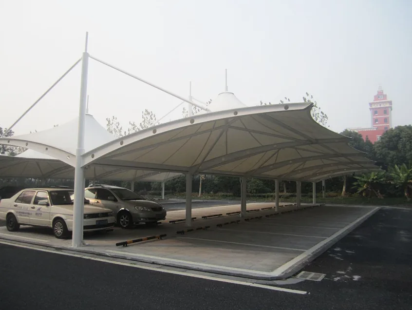 Membrane carports for workplaces — reference image