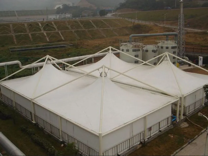 Wastewater membrane covers and treatment interfaces — reference image