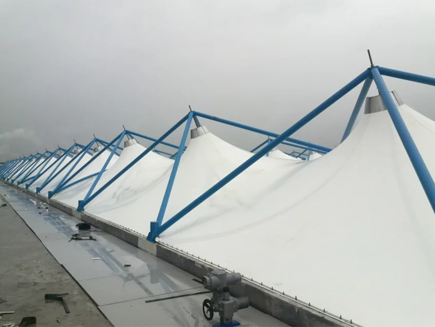Wastewater membrane structures at industrial sites — reference image