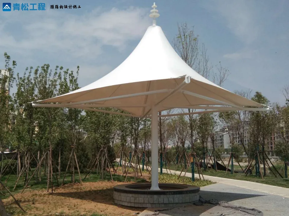 Membrane shade pavilions — reference image
