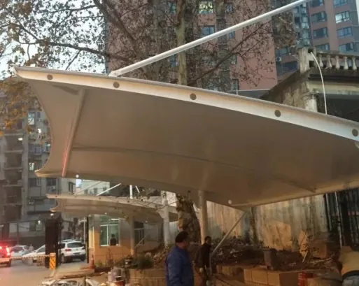 Planning a membrane parking shelter — reference image