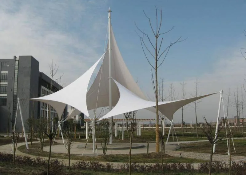 Membrane canopies for walkways — reference image