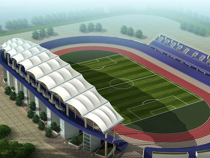 Landscape membrane structures at stadiums — reference image